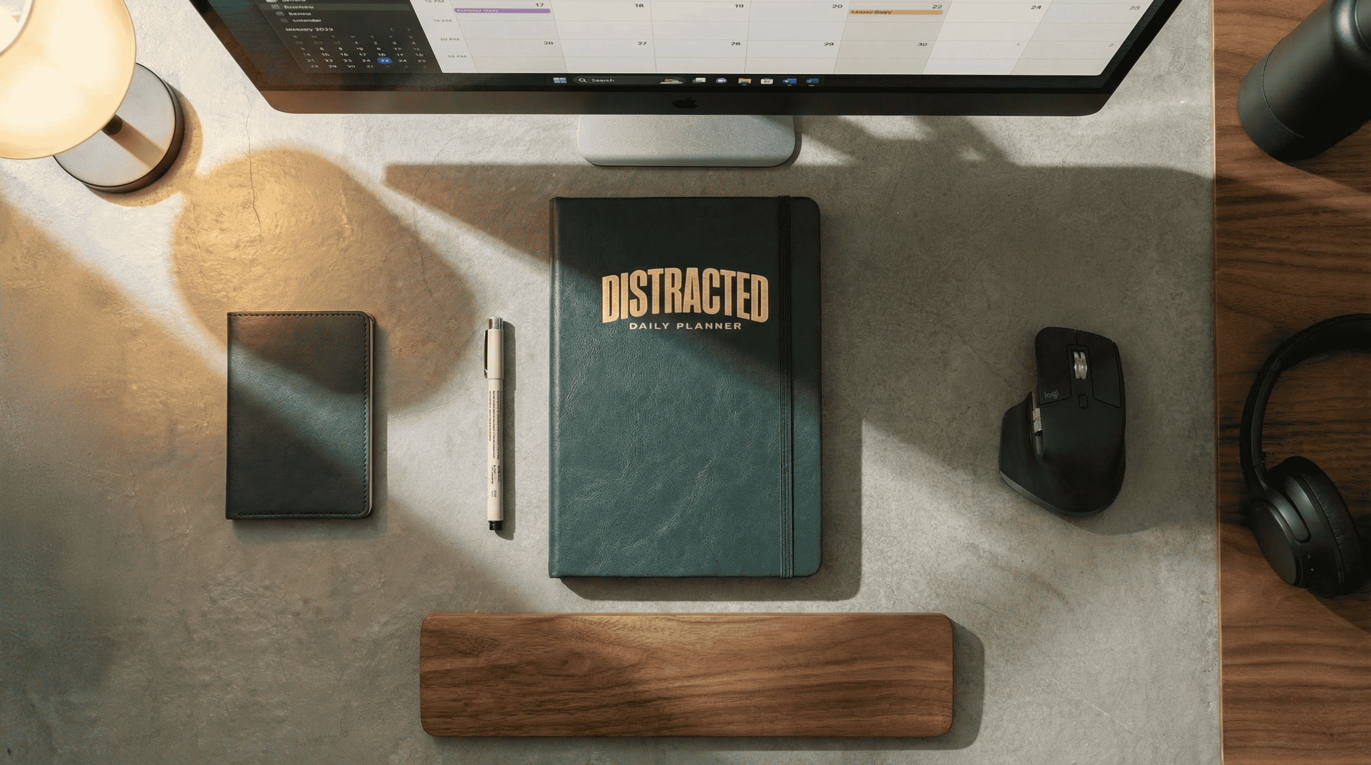 Distracted Daily Planner - Black & Green Edition