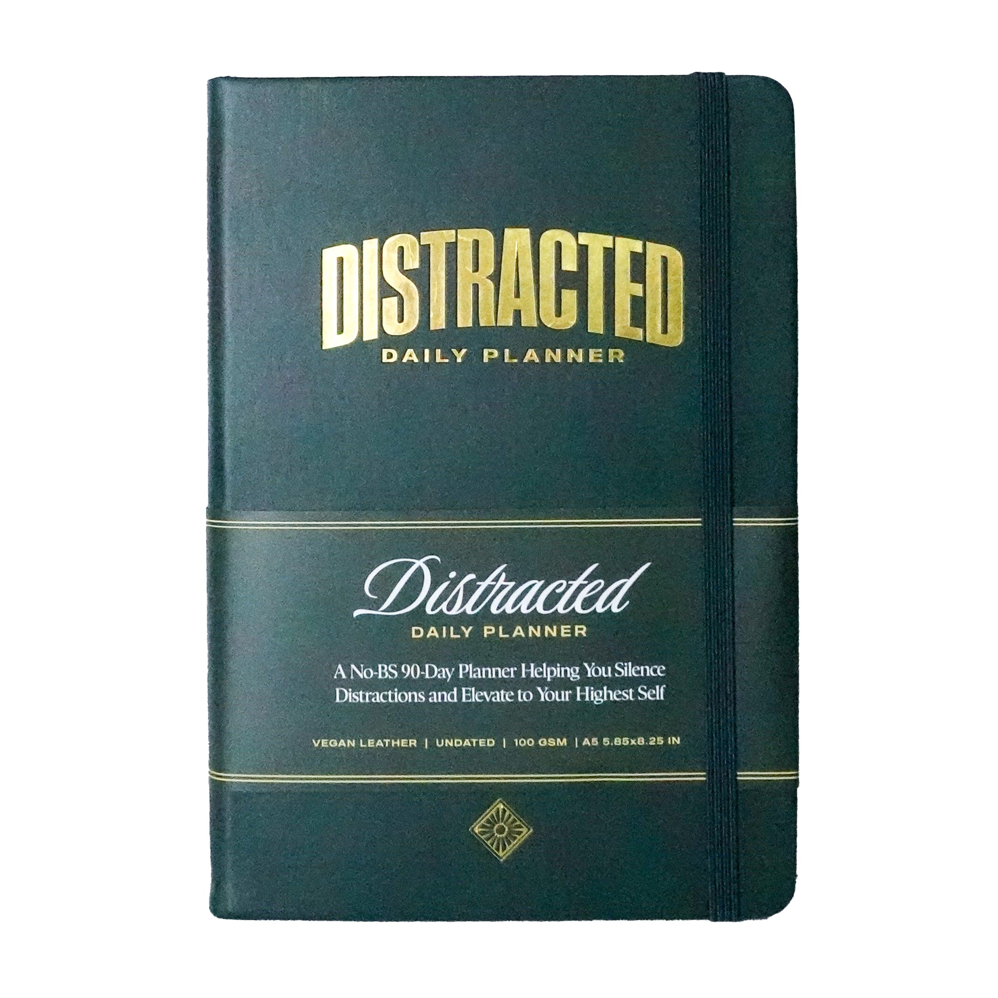 Distracted Daily Planner - Black & Green Edition